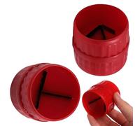 2 Pièces 2 en 1 Ebavureur Cuivre, Ébavureur pvc pour Tubes, Coupe Tube Cuivre, Universel 5-38mm Intérieur et Extérieur, pour Tubing Outils a Ebavurer