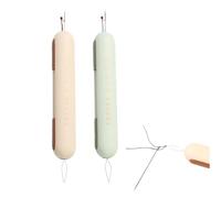 2 Pièces 2 in 1 Decoud Vite et Enfile Aiguille, Passe Fil Couture Portable, pour Couture, Broderie et Travaux Manuels