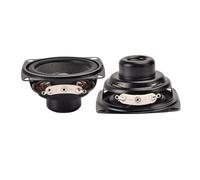 2 pièces 2 Pouces Portable Haut-Parleur 52MM 4Ohm 6W 16Core Gamme complète Haut-parleurs Basse multimédia Haut-Parleur PU Edge Audio
