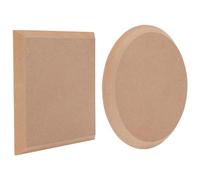 2 PièCes 2 Styles Assiette à Vaisselle Moule Affaissé 7,9 X 7,9 Pouces Planche de SéChage D'Argile en CéRamique Moule de Poterie Plat Rond et Carré