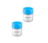 2 pièces 20 g argent thermique conducteur gris HY710 carte graphique thermique pâte conductrice CPU silicone thermique conducteur type graisse séchage rapide (20 g)