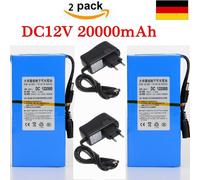 2 pièces 20000mAh Rechargeable Li-on Batterie Chargeur DC 12V Pour Caméra CCTV