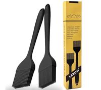 2 Pièces 21 cm Pinceau Cuisine,Pinceau Patisserie,Pinceau Cuisine Silicone,Pinceau de Cuisine,Pinceau Alimentaire,Résistant à la Chaleur,pour Cuisiner,Barbecue,Gâteaux,Cuisson