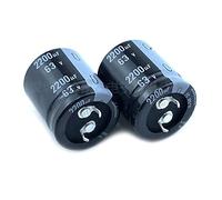 2 pièces 2200 uF 63 V 63V2200 uF 22x30 22x35 25x30 25x35 Condensateur d'amplificateur PSU enfichable Appareils électroniques (Size : 63V2200uF 22x30 2Pcs)