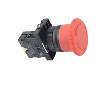 2 pièces * 22mm interrupteur d'arrêt d'urgence champignon e-stop bouton-poussoir avec contact NC