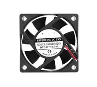2 pièces 24V 60mm ventilateur de refroidissement 2Pin 6020 60x60x20mm 6CM DC