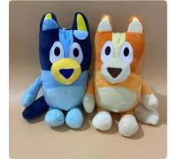 2 pièces 28 cm Bluey Family peluche Animaux de compagnie mignons simulation chien Patrol Bingo sœur Kawai peluche