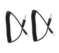 2 pièces 3,5 mm C1 Sync câble spiralé noir 30-80 cm 70D