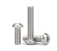 2 pièces 3/8-16 × 3 Systèmes anglais et américains 304 en acier inoxydable hexagonal socle bouton tête vis