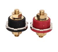 2 Pièces 3 8 Pouces Borne de Batterie à Panneau Traversant 250A Noir Rouge Connecteur de Batterie Universel pour Bornes de Batterie de Bateau RV Borne de Batterie Protecteur de