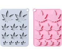 2 pièces 3 tailles Feuille d'érable Moule en silicone Feuilles d'automne Bonbons Moule à chocolat Résine brune Forme de feuille Fondant Moule à pâtisserie en silicone