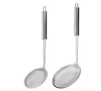 2 Pièces 304 Ecumoire Cuisine INOX, Écumoire à Mailles Fines