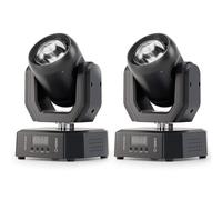 2 pièces 30W Lyre LED Mini RGBW Beam lumière de scène avec Télécommande 5 modes commande RGB Jeux de Lumiere Stroboscope DMX512 pour Disco DJ Club Fête Bar