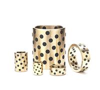 2 pièces 35 mm × 45 mm× 35 mm Manchon de roulements de bague basse, ensemble en laiton, bague auto-lubrifiante sans huile