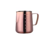 2 pièces 350/550ml expresso café tirer fleur lait tasses tasse en acier inoxydable tirer fleur tasse lait artisanat Latte Art pichet tasse tasse(Rose gold,550ml)