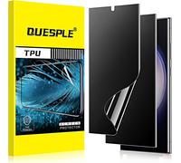 [2 Pieces] 360° Anti-Spy Matte Screen Protectors For Samsung Galaxy S23 Ultra, Anti-Fingerprint, Anti-Glare Matte Tpu Screen Protector, Compatible With Fingerprint Reader