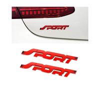 2 Pièces 3D Logo Emblème pour Subaru Legacy RS Group A/Impreza 555 Group A/WRC, Autocollant de Carrosserie Décoration de Badge Latéral Métal Accessoires de Style Sportif,Red