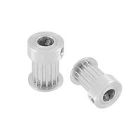 2 pièces 3M 12T poulie de distribution 4/5/6/6.35mm alésage intérieur moteur en aluminium 16mm largeur courroie dentée for imprimante 3D(6mm)