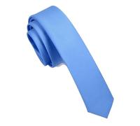 2 pièces 4 cm cravate mince for hommes solide rayé maigre costume homme d'affaires robe de mariée accessoire cravates Pour Fete Affaires(Light blue)