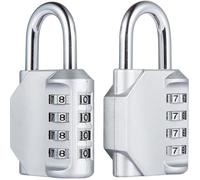 [2 Pièces] 4-Digit Cadenas à Combinaison, Serrure Combinée Imperméabiliser, Métal étanche et Fermoir Combiné en Acier Plaqué
