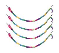 2 Pièces/4 Pièces Jouets de Planeur de Hamster,Cordes d'escalade Colorées Suspendues pour Cochon d'Inde avec Boucle en Métal pour Rat Furet Perroquet Planeur de Sucre Exploration Exercice