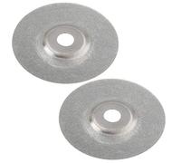 2 Pièces 4 Pouces Disque de Meulage Enduit de Diamant Disque de Roue de Tour Plat Disque de Polissage de Ponçage