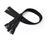 2 pièces, 4 tailles, 2 couleurs (noir et bleu foncé), fermeture éclair en plastique n° 8 pour coudre des vestes, des travaux manuels, etc.bleu foncé (60cm 3238)