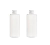 2 pièces 400 ml Transparent vide rechargeable Voyage PE de tubes souple en plastique Bouteille émulsion emballage Cas Make Up Cosmetics Récipient pour nettoyant visage Shampoing Cleanser