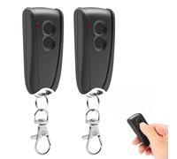 2 pièces 433,92 MHz Télécommande pour porte de garage pour Hormann EcoStar RSC2-433 RSE2-433, RSZ1-433, Hormann Liftronic 500/700/800 pour Portronic D2500/D5000/S4000(lumière rouge)