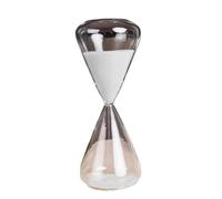 2 pièces 5 minutes créatif conique verre coloré sablier Art maison salon étude bureau décoration roman minuterie Design moderne artisanat(White)