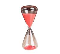 2 pièces 5 minutes créatif conique verre coloré sablier Art maison salon étude bureau décoration roman minuterie Design moderne artisanat(Red)