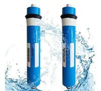 2 pièces 50/75/100GPD maison cuisine osmose inverse RO Membrane remplacement système d'eau filtre purifiant l'eau Système de filtre à eau(75G 2PS)