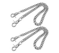 2 Pièces 50 Cm De Chaîne De Tuyaux, Chaîne De Portefeuille, Clé De Clé, Chaîne De Tuyaux En Acier Inoxydable, Chaîne De Tuyaux Punk Pour Hommes, Chaîne De Jeans.