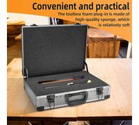 2 Pièces 50 X 30 Cm, Insert En Mousse À Séparer, Emballage De Doublure Mousse, Boîte Outils Pré-Découpe Et Étui Rigide Noir