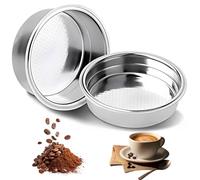 2 Pièces 51mm Filtre Non-pressurisé, Filtre à Café en Acier Inoxydable Panier-filtre Monocouche Sans Pression, Panier-filtre à Expresso pour Accessoires de Café Capsule Réutilisable Rechargeable