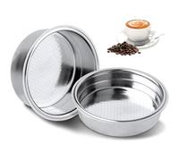 2 Pièces 51mm Support de Filtre à Café, Panier Filtrant Pour Porte-Filtre Sans Fond, Filtre En Acier Inoxydable Pour Porte-Filtre Joefrex Pour SéRie Delonghi Dedica, Accessoires Pour Espresso Qualité