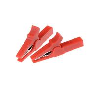 2 pièces 55mm HV 4mm fiche banane pinces crocodile robustes-multicolore for Test de batterie et multimètre(2pcs Red)