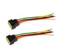 2 pièces 6 broches régulateur redresseur faisceau connecteur connecteur fil câblage queue de cochon compatible avec les pièces de moto automobile GSR400 GSR600 GSX1400 LTA500X