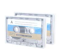 2 pièces 60 Minutes Cassette Standard Lecteur de Bande Vierge Enregistrement de Bande Audio magnétique Vide pour Enregistrement de Musique vocale MP3 / DVD