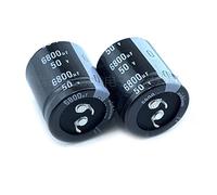 2 pièces 6800 uF 50 V 50V6800 uF 22X50 25X40/45/50 30x30/35/40 35x30 Snap-in PSU Amplificateur Condensateur Appareils électroniques (Size : 50V6800uF 30x40 2Pcs)