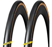 2 Pièces 700x28c Pneu Vélo, Côté Brun Gravel Pneu Anti Crevaison Acier Filaire Modèle Résistant à l'Usure Route Clincher pour Avant Arrière