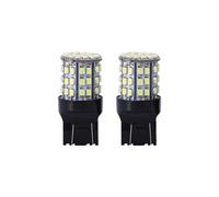 2 PièCes 7443 64-Smd Blanc 6000k Frein ArrièRe ArrêT Queue Ampoule Led Ampoules De Lampe