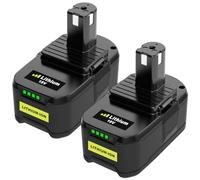 2 Pièces 8,0Ah Remplacement Batterie pour Ryobi 18V P108 pour Ryobi Batterie 18V RB18L50 RB18L25 RB18L13 RB18L40 P102 P103 P104 P105 P106 P107 Powayup