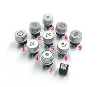 2 pièces 8 * 8 * 15mm DIP-6P 8X8 avec interrupteur momentané à bouton-poussoir tactile léger LED + peut transmettre la lumière bouton rond capuchon de l'interrupteur ( Color : No.1 , Size : SWITCH AND