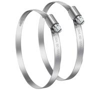 2 Pièces 80-100mm Collier de Serrage Réglable, Bolatus Collier de Serrage Inox 304 Collier Serrage Métallique pour la Plomberie, Piscine, l'Automobile et les Applications Mécaniques