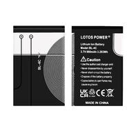 2 Pièces 890mAh BL-4C BL4C Batterie pour 1661 X2 6230108107 2220 Slide 3500 Classic 6300i 6301 7270N