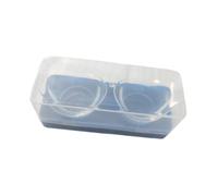 2 Pièces 8ml Lavage Oculaire Outil, Gobelets de Lavage Oculaire En Silicone Portable, Tasse de Lavage Oculaire Réutilisable avec étui de Rangement, pour Soin Nettoyage de Yeux, Boite Bleue