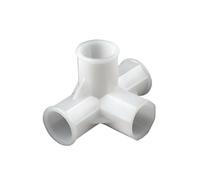 2 pièces 9.8/12/13/16/19/20/22/25mm, quatre coudes droits, étagère, crochet de garde-robe, raccords tente, arrosage jardin, Irrigation, bricolage(Five-Way,16mm(2PCS))