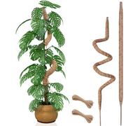 2 Pièces 90 cm Poteau en Mousse Flexible pour Plantes Monstera, Grands Poteaux en Mousse pour Plantes Grimpantes d'Intérieur, Support de Grande Taille, Tuteurs en Mousse pour Jardin
