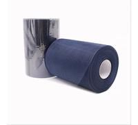 (2 Pièces)91m*15cm TUTU Tulle rouleau pour la décoration de mariage fournitures rouleau tissu bobine Tulle Tutu robe bricolage organza bébé douche fête fournitures (Bleu royal profond)
